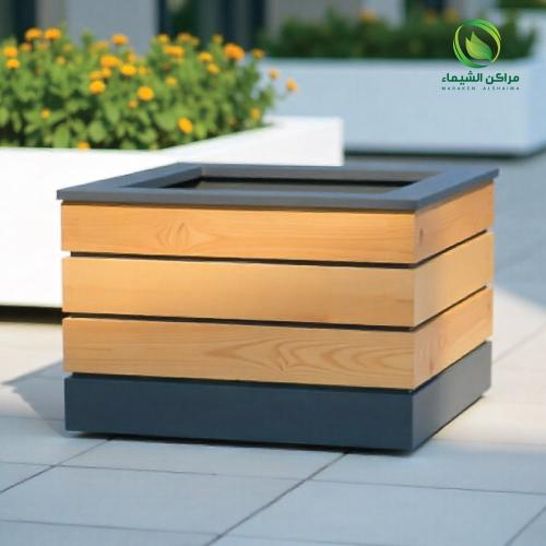 مركن جاهز كبير فيبر وخشب سويدي