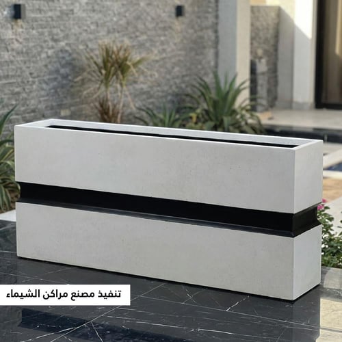 حوض زرع فيبر كبير مودرن