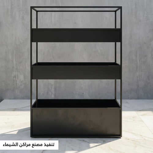 مجموعة 3 احواض مستطيلة زرع فيبر