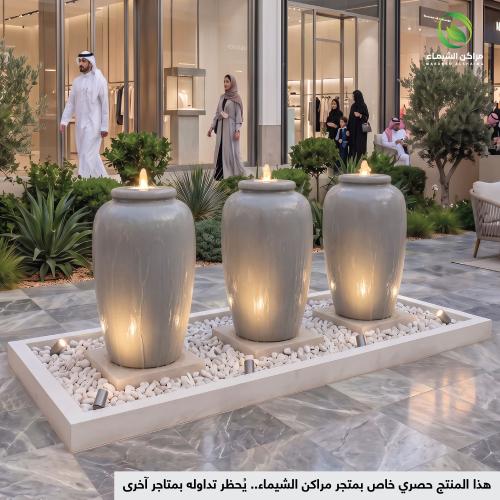 نافورة فايبر 2.2م مضيئة