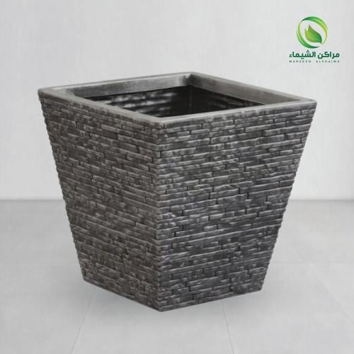 مركن زرع حجري للأشجار المتوسطة 40سم فيبر