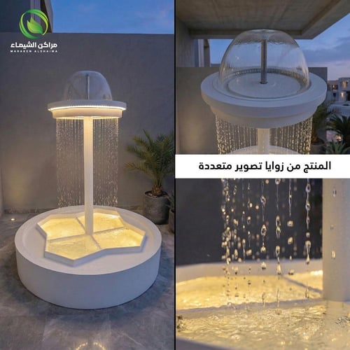 نافورة خارجية دائريه لمدخل الفلل