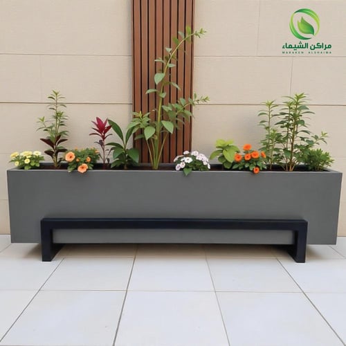 حوض للزراعة 2.5م كبير مع قاعدة