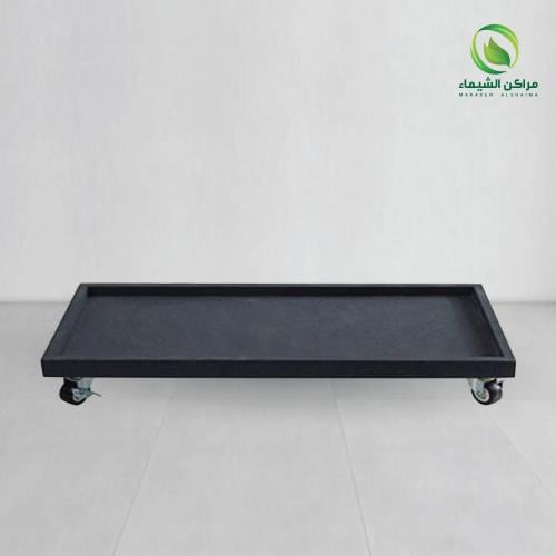قاعدة فيبر مزودة بكفرات متحركة للأحواض 1م (صحن)