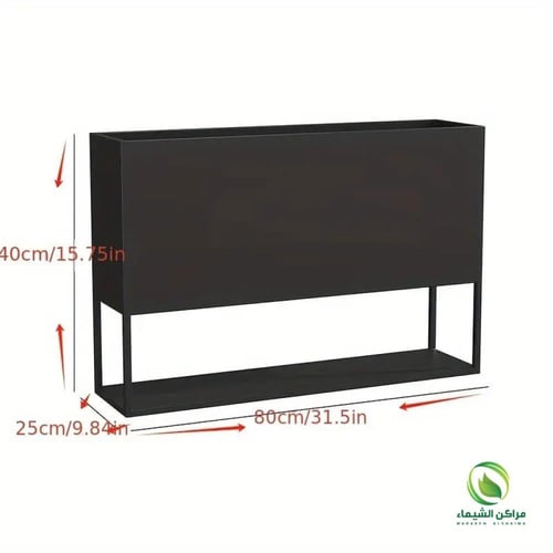 حوض للزراعه فيبر بقاعدة حديد للكافيهات والمطاعم