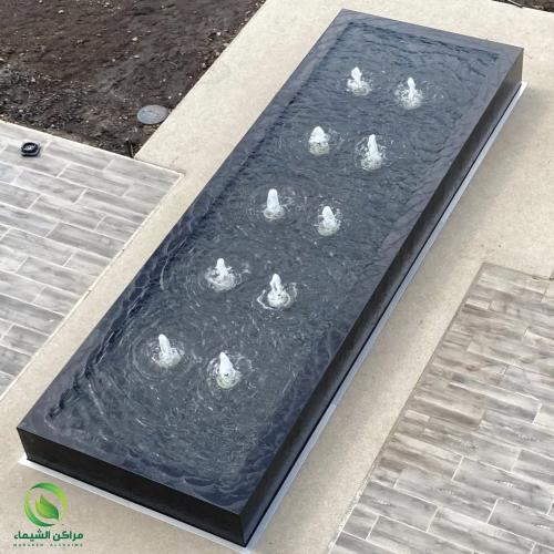 نافورة جاهزة كبيرة 2.5متر فيبر مضيئة مزود بـ 10 فت...