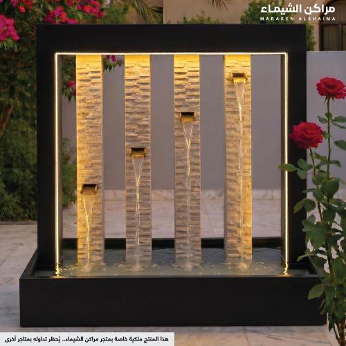 شلال الفخامة جاهز فايبر 2م