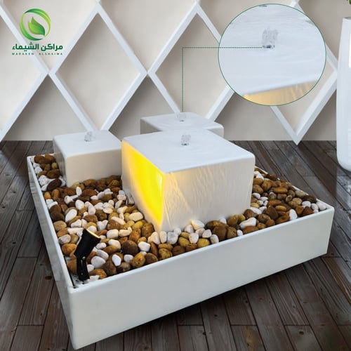 نافورة فايبر ثلاثية مودرن