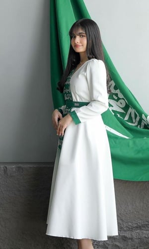 فساتين اليوم الوطني فستان موديل جديد