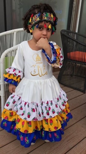 فستان بطبقات الشالكي