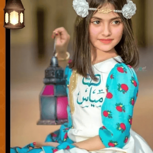 فستان رمضاني تطريز بالاسم