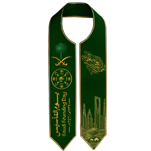 وشاح يوم التاسيس بتصميم جديد