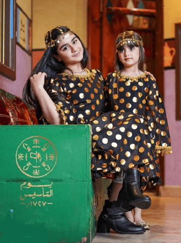 فستان ليوم التأسيس تألقي بأنوثة سعودية