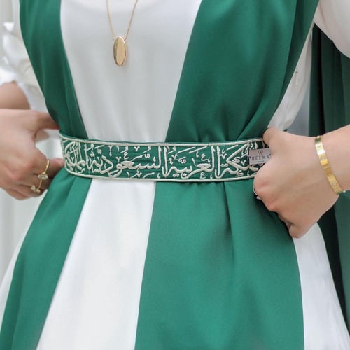 ملابس اليوم الوطني فستان بناتي