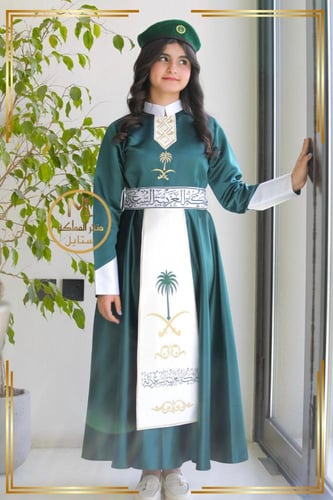 لبس اليوم الوطني عسكري بناتي