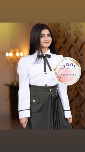 بلوزة ابيض موديل 2