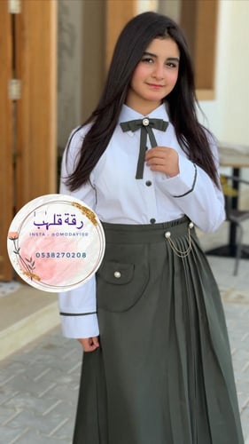 تنورة متوسط او ثانوي موديل 2