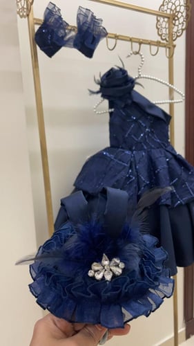 فستان انيق وفخم مطرز للمناسبات