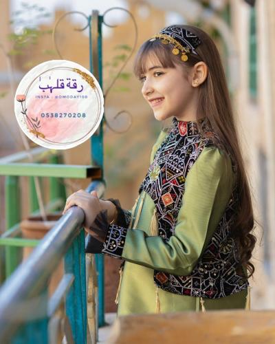 جلابية نغم فخمة لرمضان او التاسيس شامل ربطة الشعر