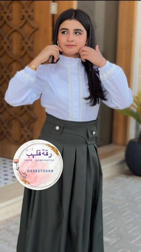 بلوزة ابيض موديل 1