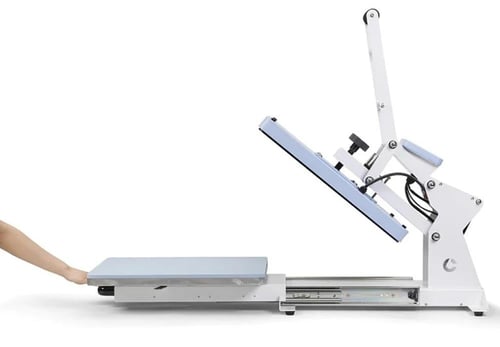 مكبس حراري مسطح ذات درج اوتوماتيك (38*38سم، أزرق ف...