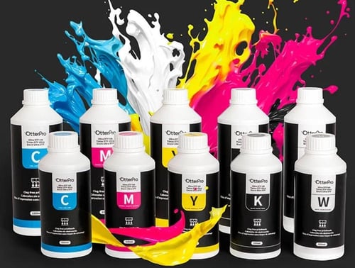 حبر OtterPro Ultra DTF سعة 500 مل (أزرق، خالي من ا...