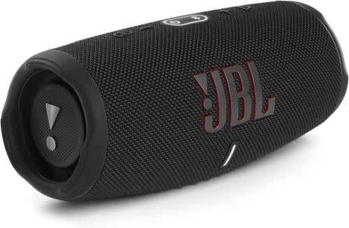 سماعة JBL Charge 5 المحمولة – صوت قوي، بطارية تدوم 20 ساعة، مقاومة للماء والغبار، مع باوربانك مدمج – أسود (JBLCHARGE5BLK)
