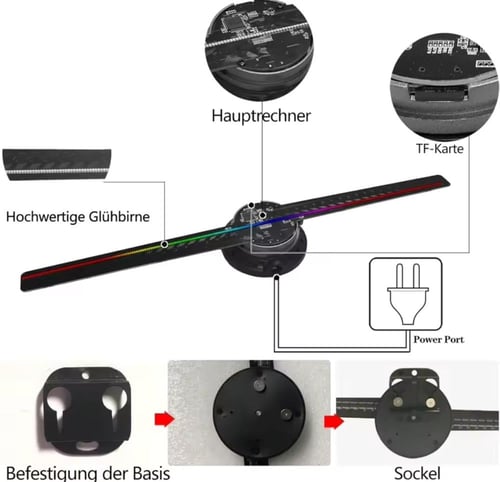 مروحة هولوجرام A8