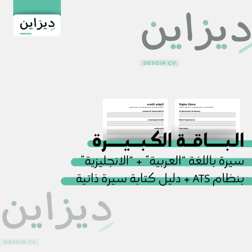 قالب سيرة باللغة العربية+سيرة بالإنجليزية+دليل كتا...