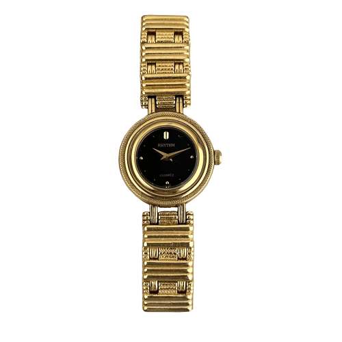 كلاسيك RHYTHM ذهبي ميناء اسود 1990s نسائي