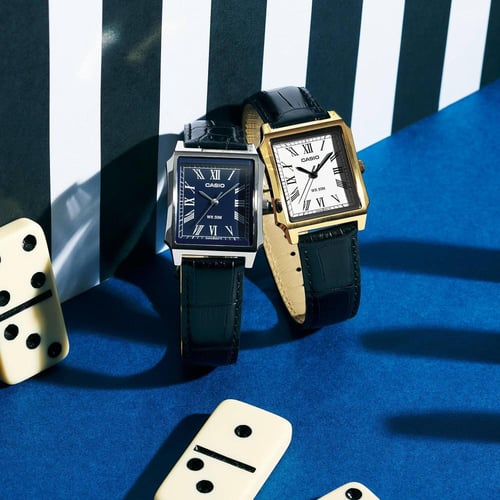 كاسيو تانك انالوج ذهبي جلد