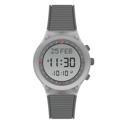 الساعة الرياضية WY-16 رمادي