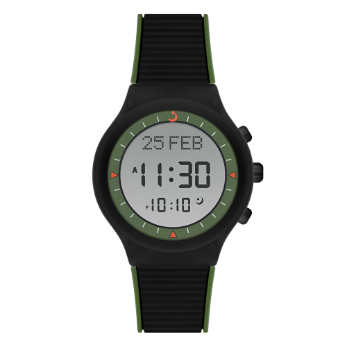 ساعة الأندية WY-16 اسود اخضر