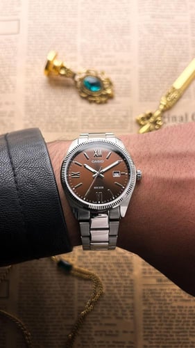 كاسيو انالوج ستيل ميناء بني