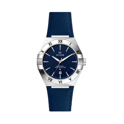 ديفوشي فضي جلد كحلي