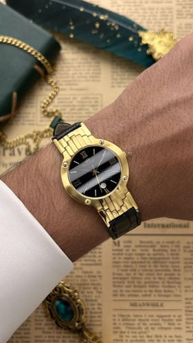 كلاسيك Pierre Gene ذهبي ميناء اسود 1990s