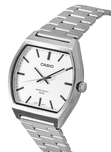 كاسيو انالوج ميناء مخطط ابيض