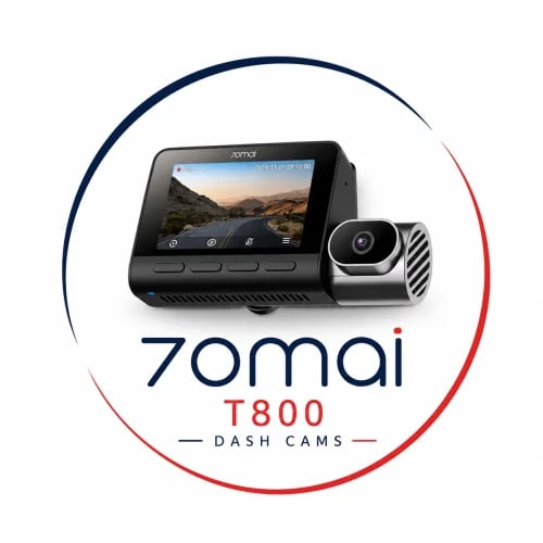 70mai – داش كام T800 (3 قنوات 4K + GPS + دعم 4G)