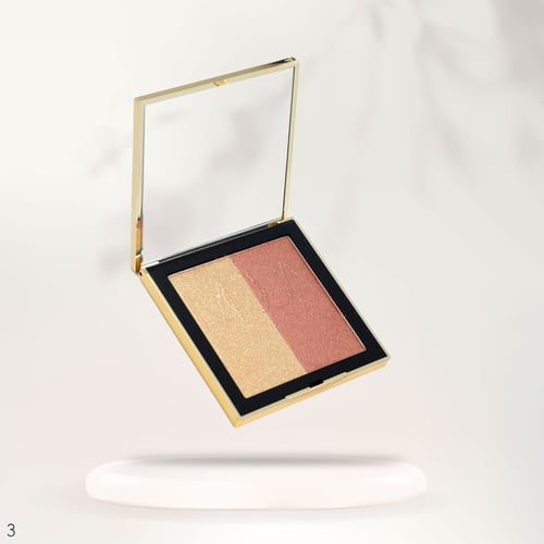 احمر خدود مدمج مع اضاءة 3 الوان من MODA BEAUTY