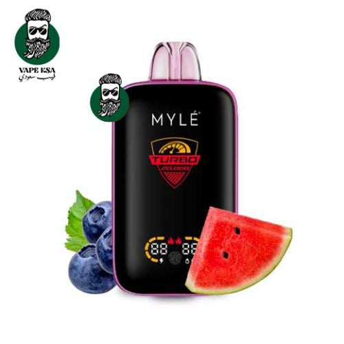 سحبة مايلي تيربو 20000 بوف مكس التوت الازرق والبطي...