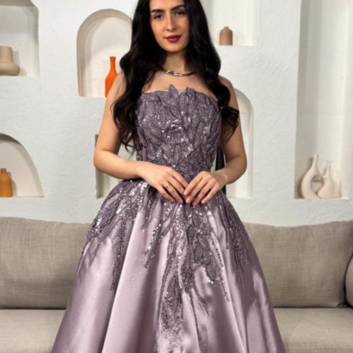 فستان سهره ميكادو تطريز كفه