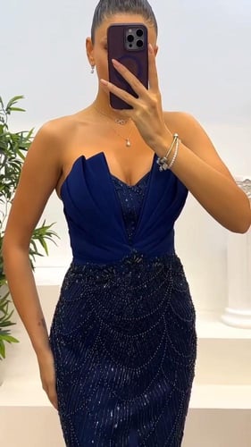 فستان سهره تل مطرز مع بطانه تفته سيلا