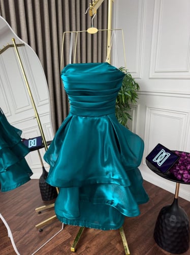 فستان سهره لمعه اورجنز