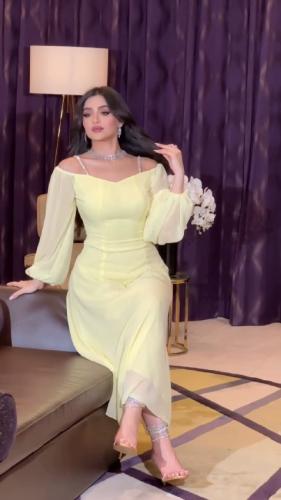 فستان جورجيت شيفون