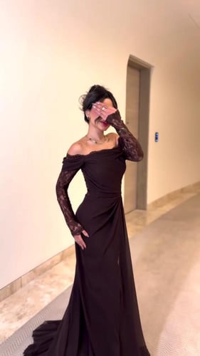 فستان سهره بني انيق