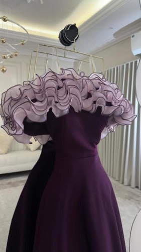 فستان سهره ميد عاري بتصميم جديد