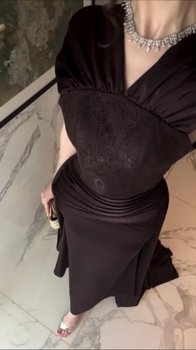 فستان سهره لون بني