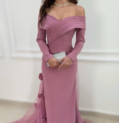 فستان سهره بلون وردي