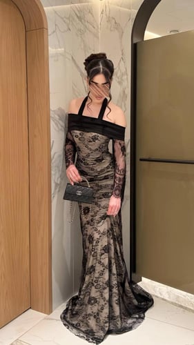 فستان سهره باربي مع التفته الاسترتش