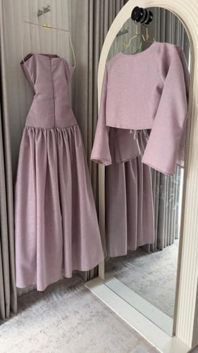 فستان موف ناعم